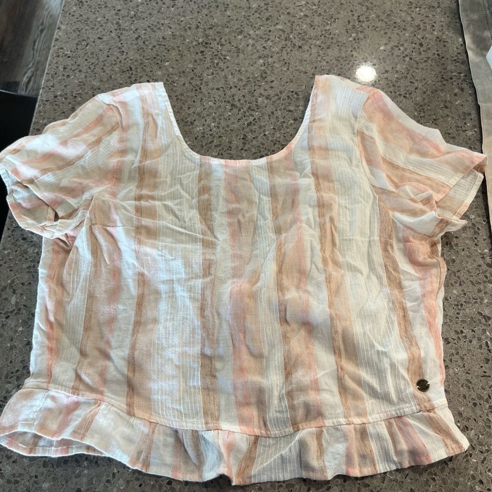 Roxy tie back top